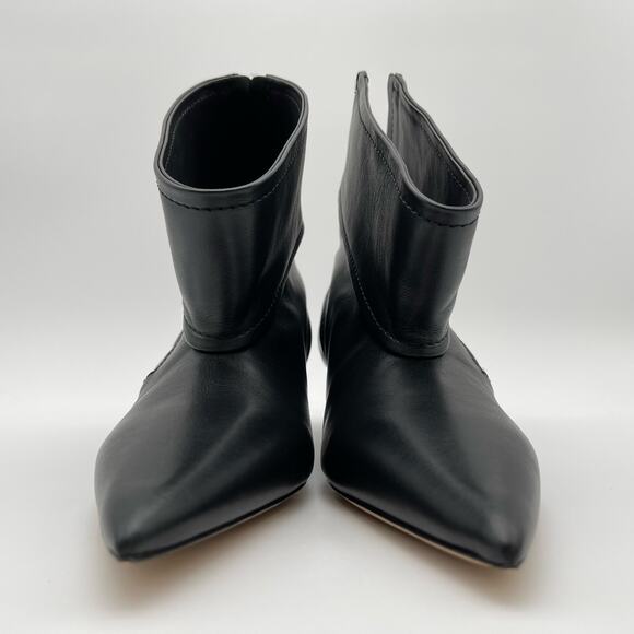 JW Anderson | Biker Kitten Heel Boot Black Pointed Toe Bootie 36 / US 6 - Picture 6 of 12